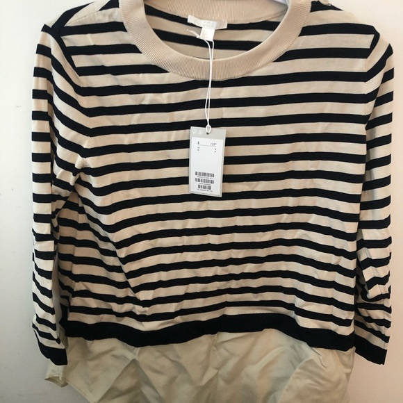 COS 3/4 sleeve shirt with silk bottom size S - Picture 1 of 2